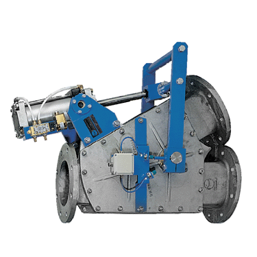 Válvula de 3 vías diverter de desvío para transporte / manejo de sólidos