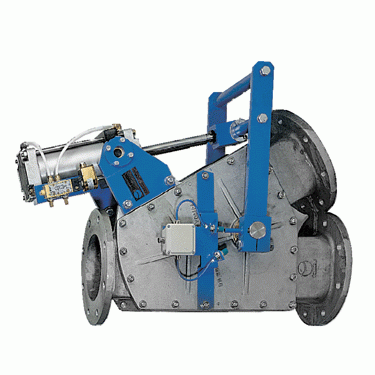 Válvula de 3 vías diverter de desvío para transporte / manejo de sólidos